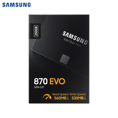 三星（SAMSUNG）250GB SSD固態硬盤 SATA3.0接口 870 EVO（MZ-77E250B）